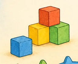 A pile of blocks (as drawn in the book)