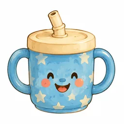 Blue star beaker