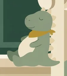 Plush dinosaur