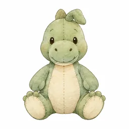 Plush dinosaur