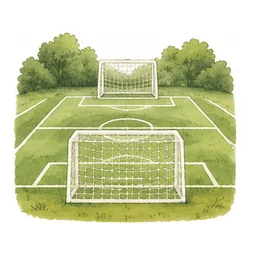 The football pitch