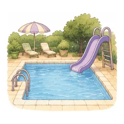 The swimming pool