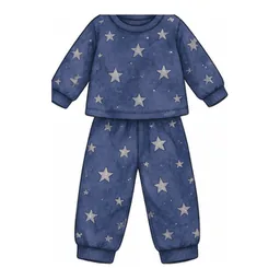 Deep navy with silver stars