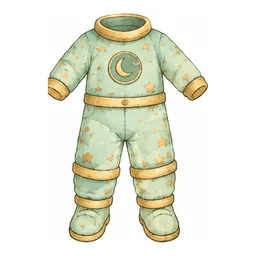 Mint green with gold trim