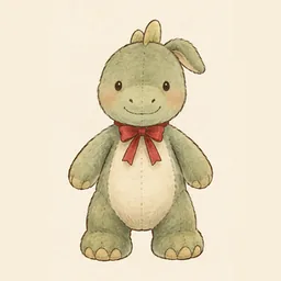 Plush dinosaur